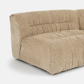 Τριθέσιος αρθρωτός καναπές από flame chenille, SWEETY