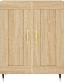 vidaXL Ντουλάπι Sonoma δρυς 69,5 x 34 x 180 εκ. από Επεξεργασμένο Ξύλο