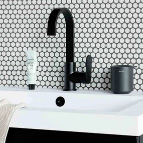 Κουτί αξεσουάρ μπάνιου Brabantia MindSet Mineral 1005686, Αντιολισθητική βάση, Φινίρισμα Mineral, Γκρι