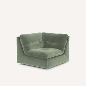 Γωνιακή πολυθρόνα σύνθεσης, βελούδο, Giuliano