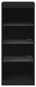vidaXL Μπουφές με Φώτα LED Μαύρος 41 x 37 x 100 εκ.