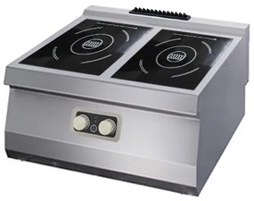 Heavy Duty Induction Cooker - 2 Burners - Double Unit - 70cm Deep - Electric