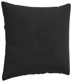 vidaXL Μαξιλάρι Καναπέ 2 pcs Μαύρο 50 x 50 cm Υφασμάτινο Κορντουρά
