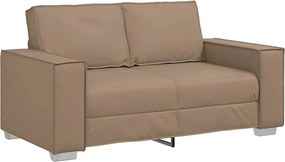 vidaXL Διθέσιος καναπές Καπουτσίνο 160 cm Τεχνητό Δέρμα