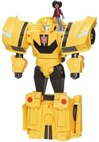 Φιγούρα Δράσης Transformers Earthspark F7662 Spin Changer Bumblebee Mo Malto Yellow Hasbro