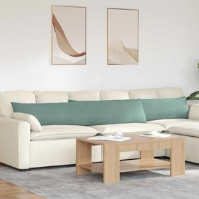 VidaXL Μαξιλάρι Καναπέ 2 τμχ. Βελούδο Θαλασσί 200 x 40 εκ.
