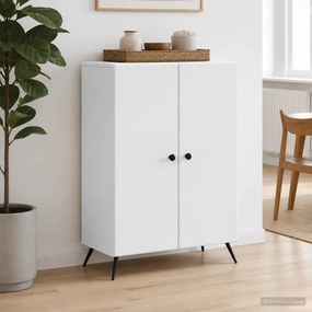 vidaXL Πλαϊνό γραφείο Λευκό 66 x 34,5 x 90 εκ Επεξεργασμένο Ξύλο