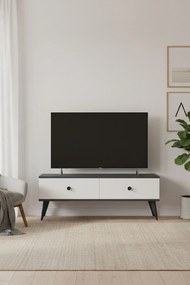 TV Stand Mona 120 - Anthracite, White Anthracite
White