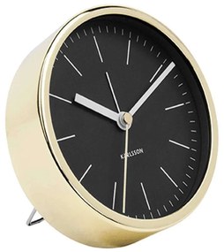 Επιτραπέζιο Ρολόι - Ξυπνητήρι Minimal KA5683BK Φ10cm Black Karlsson Metal
