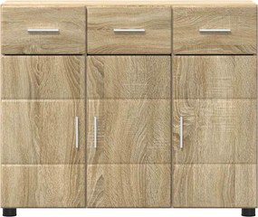 vidaXL Πλαϊνό γραφείο με ράφι FLORIN Δρύς Sonoma 88,5 x 30,5 x 73 εκ