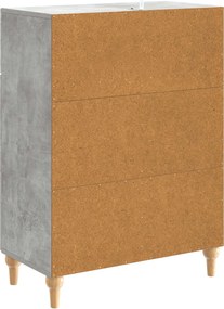 vidaXL Πλαϊνό γραφείο Γκρι Σκυροδέματος 66 x 34,5 x 90 εκ
