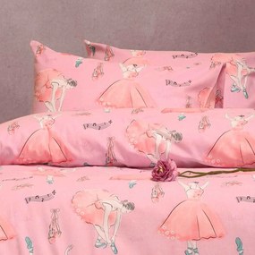 Ζεύγος Φανελένιες Μαξιλαροθήκες (50x70) Melinen Winter Line Ballet Pink