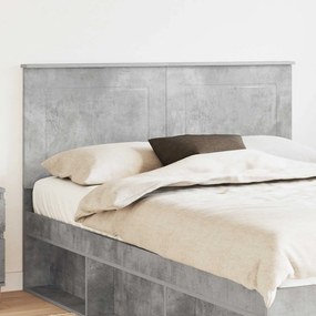 vidaXL Κεφαλάρι Σκυρόχρωμο Γκρι 100 cm Μηχανικά επεξεργασμένο ξύλο