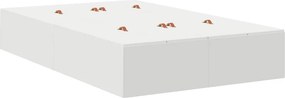 vidaXL Κρεβάτι με αποθηκευτικό χώρο Λευκό 120 cm Επεξεργασμένο ξύλο