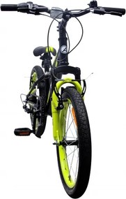 Attack 20 Inch 28 cm Boys 6SP Rim Brakes Black/Yellow