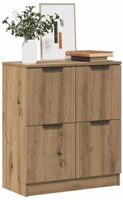 vidaXL Μπουφές Αρτισιανή Δρυς 60 x 30 x 70 εκ. από Επεξεργασμένο Ξύλο