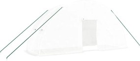 vidaXL Θερμοκήπιο με Ατσάλινο Πλαίσιο Λευκό 12 μ² 6 x 2 x 2,85 μ.