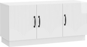 vidaXL Ντουλάπι TV Γυαλιστερό Λευκό 99 x 34,5 x 47 εκ