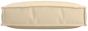vidaXL Μαξιλάρι Παλέτας για Καθίσμα Μπεζ 60x60x12 εκ. Ύφασμα Oxford