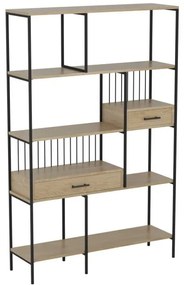 Ραφιέρα 183cm Καφέ 2 Συρτάρια Aukside 424798 Eglo 424798