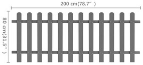 ΦΡΑΧΤΗΣ ΚΗΠΟΥ 200 X 80 ΕΚ. ΑΠΟ WPC 42819