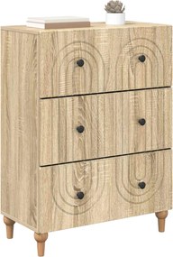 vidaXL Ντουλάπι με Συρτάρια Sonoma Δρυς 66 x 34,5 x 90 εκ