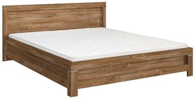 Κρεβάτι Boston BG127, Διπλό, Καφέ, 180x200, Πλαστικοποιημένη μοριοσανίδα, 196x206x80cm