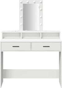 vidaXL Τραπέζι περιποίησης Λευκό 100 x 41 x 140 εκ. Επεξεργασμένο ξύλο