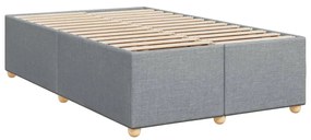 ΚΡΕΒΑΤΙ BOXSPRING ΜΕ ΣΤΡΩΜΑ ΑΝΟΙΧΤΟ ΓΚΡΙ 120X190 ΕΚ. ΥΦΑΣΜΑΤΙΝΟ 3293519