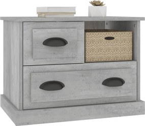 vidaXL Κομοδίνα Γκρι Σκυροδέματος 60x39x45 εκ.