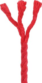 vidaXL Cotton Twine 4 mm 500 m Κόκκινο 100% Βαμβάκι