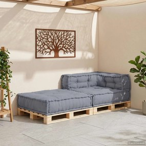 vidaXL Μονάδα Μοντέρνου Καναπέ Γκρι 70 x 70 x 56 εκ Ύφασμα