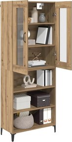 vidaXL Highboard Artisan Oak 69,5 x 34 x 180 εκ. Επεξεργασμένο ξύλο