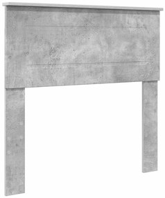 vidaXL Σκελετός Κρεβατιού Σκυρόδεμα Γκρι 75 x 190 cm Μηχανήματος Ξύλο