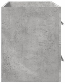 vidaXL Ντουλάπι Νιπτήρα Γκρι σκυροδέματος 80x38,5x48εκ Επεξεργασμένο Ξύλο