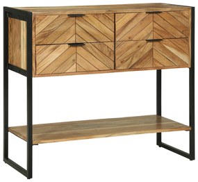 vidaXL Κονσόλα 90x35x80 εκ. Συμπαγές Ξύλο Ακακίας