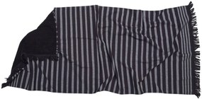 Πετσέτα Θαλάσσης 80x160 Serifos 6 Black Anna Riska