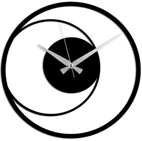Ρολόι Τοίχου Circle 891TNL2465 49x49cm Black Wallity Metal