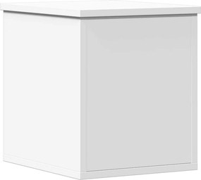 vidaXL Κουτί Αποθήκευσης Λευκό 30 x 35 x 35 εκ. από Επεξεργασμένο Ξύλο