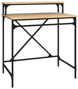vidaXL Γραφείο Sonoma Δρυς 80x50x90 εκ. από Επεξεργασμένο Ξύλο