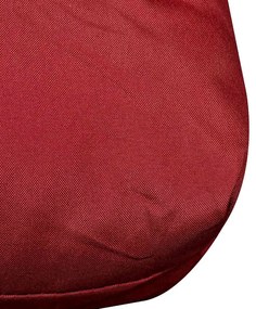 vidaXL Μαξιλάρι Πλάτης Επενδεδυμένο Μπορντό 120 x 40 x 10 εκ.