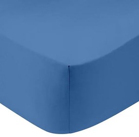 Κατωσέντονο Cotton Feelings με λάστιχο 104 Blue Μονό (100x200+30)