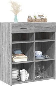 vidaXL Ντουλάπι Γκρι Sonoma 80x42,5x93 εκ. από Επεξεργασμένο Ξύλο
