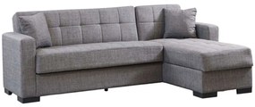 Καναπές - Κρεβάτι Γωνιακός Με Αποθηκευτικό Χώρο Kansos 328-000006 235x150x80cm Anthracite
