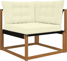 vidaXL Μαξιλάρι Καναπέ Εξωτερικού Χώρου 3 pcs Κρεμ Πολυεστέρας