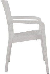 ΚΑΡΕΚΛΑ ΚΗΠΟΥ ARTELIBRE ΛΕΥΚΟ RATTAN 58X55X87CM