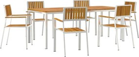 vidaXL Σετ Εξωτερικής Τραπέζης 7 pcs