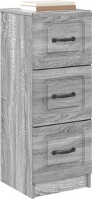 vidaXL Ντουλάπι με Συρτάρια Γκρι Sonoma 33 x 34,5 x 87 εκ.