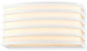 Απλίκα Φωτιστικό Τοίχου E27 Οβάλ IP54 Pro Eurolamp-145-20239-Λευκό 145-20239