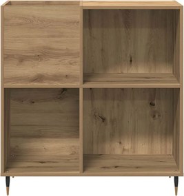 vidaXL Ντουλάπι δίσκων βινυλίου artisan δρυς 85 x 38 x 89 εκ.